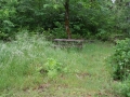 Wayside table and bench before